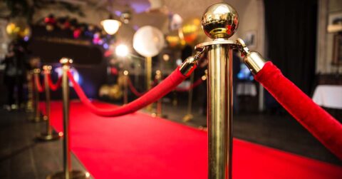 Red,Carpet,Between,Rope,Barriers,In,The,Success,Party